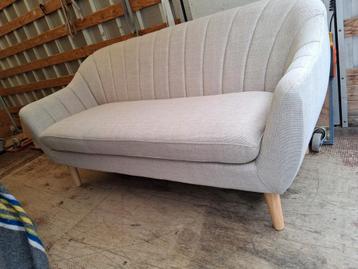 Bankje, 140cm, lichte stof, Nieuwstaat! beschikbaar voor biedingen