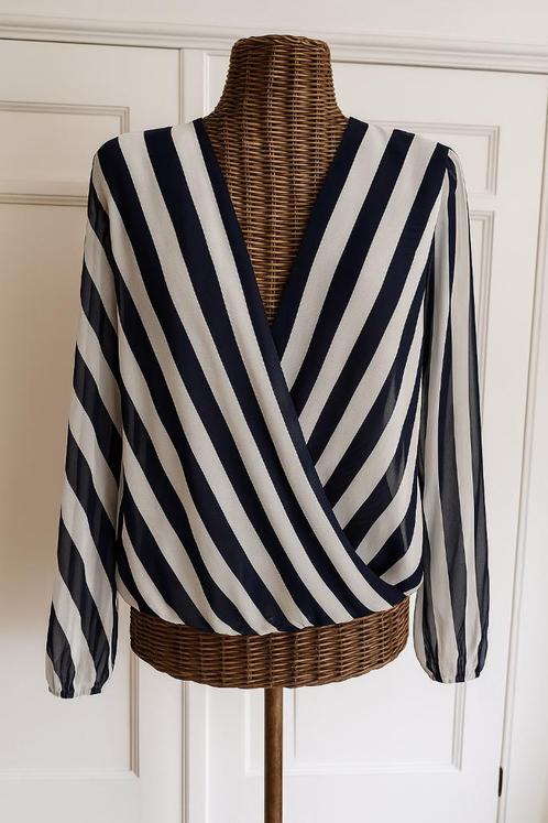 ZGAN blouse Elvira maat 40, Kleding | Dames, Blouses en Tunieken, Zo goed als nieuw, Maat 38/40 (M), Blauw, Ophalen of Verzenden
