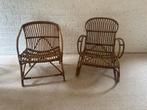 Vintage Rotan Stoelen - Set van 2, Ophalen, Gebruikt, Twee, Bruin