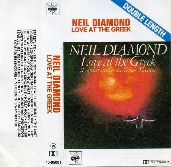 Neil Diamond – Love At The Greek Cassette  Nieuw, Cd's en Dvd's, Cassettebandjes, Nieuw in verpakking, Origineel, Pop, 1 bandje