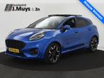 Ford Puma 1.0 EcoBoost 125PK Hybrid ST-Line X AUTOM. PANODAK, 125 pk, Euro 6, Blauw, Leder en Stof