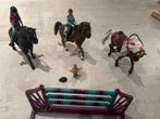 Schleich Paarden Set met Hindernis, Ophalen of Verzenden, Zo goed als nieuw, Jongen of Meisje