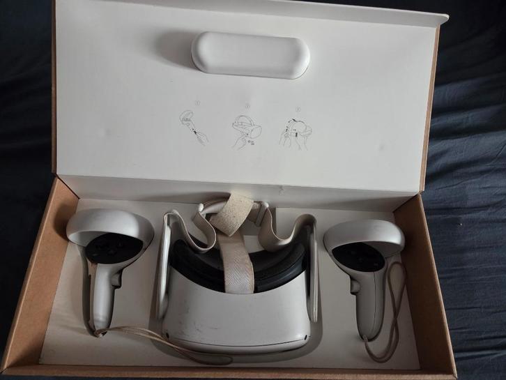 Meta Quest 2 (met orginele doos), Spelcomputers en Games, Virtual Reality, Gebruikt, Overige platformen, VR-bril, Ophalen