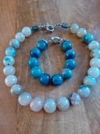 Edelsteen ketting met armband, Ophalen of Verzenden, Zo goed als nieuw
