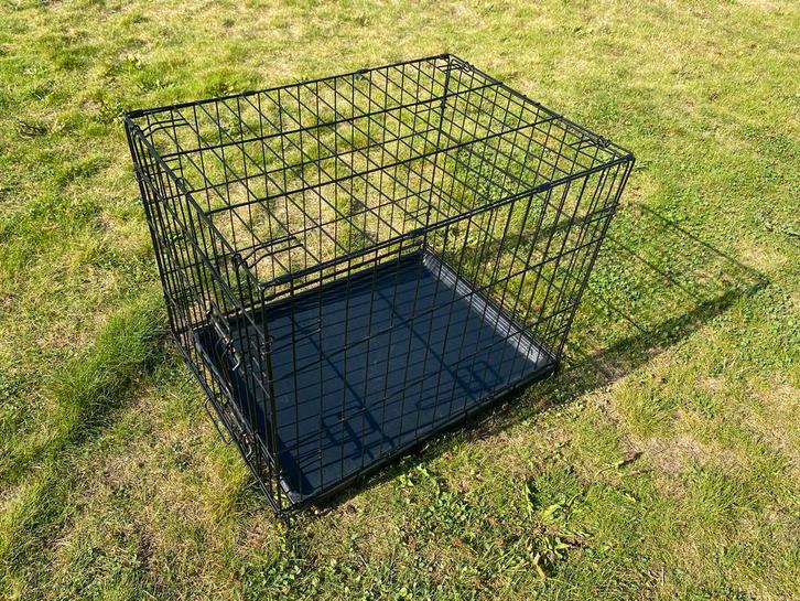 Hondenbench zwart 61x45x50 cm, Dieren en Toebehoren, Hondenbenches, Ophalen