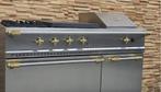 Luxe Fornuis Lacanche 110cm rvs & messing Coupe de Fue, Witgoed en Apparatuur, Fornuizen, 60 cm of meer, 3 kookzones of minder