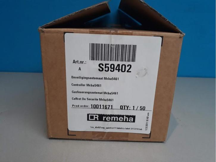 Branderautomaat Remeha Quinta 10 t/m 85kw S59402, Doe-het-zelf en Verbouw, Verwarming en Radiatoren, Nieuw, Cv-ketel of Combi-ketel