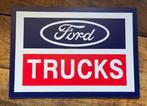 FORD TRUCKS reclamebord   (BV voor lichtbak) 23 cm, Ophalen of Verzenden, Zo goed als nieuw, Auto's