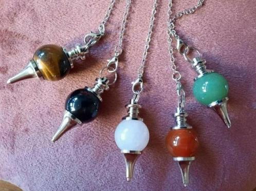 Edelsteen Pendel - Diverse Stenen in bal vorm., Sieraden, Tassen en Uiterlijk, Edelstenen, Nieuw, Ophalen of Verzenden