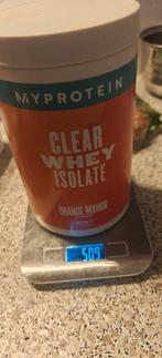 Myprotein Clear Whey Isolate - Orange Mango, Sport en Fitness, Fitnessmaterialen, Ophalen of Verzenden, Zo goed als nieuw, Benen