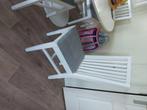 Witte eetkamerstoelen, Ophalen, Hout, Gebruikt, Wit