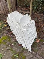 Witte tuinstoelen, Tuin en Terras, Tuinstoelen, Ophalen, Zo goed als nieuw, Kunststof