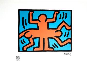 Prachtige Lithografie + certificaat • Keith Haring # /150 beschikbaar voor biedingen