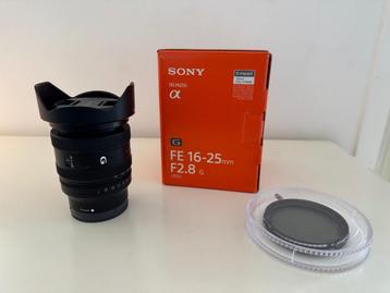 Sony FE 16-25mm f/2.8 G objectief + Variable ND - ZGAN beschikbaar voor biedingen