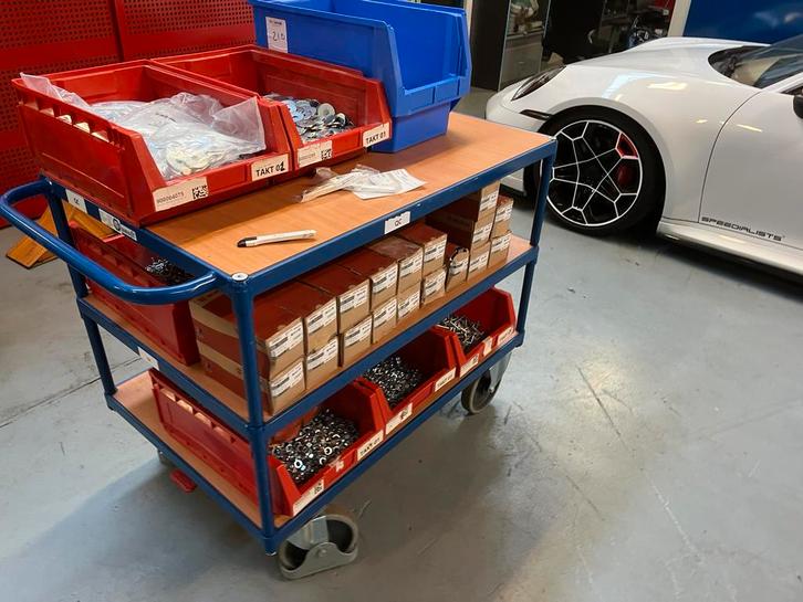 Partij Wurth inbusbouten, ringen, schroeven, moeren incl bak, Doe-het-zelf en Verbouw, IJzerwaren en Bevestigingsmiddelen, Nieuw