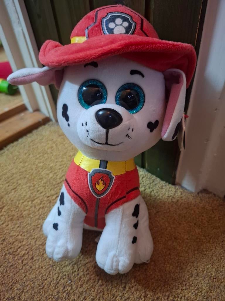 Paw Patrol Marshall, knuffel nieuw, Ophalen of Verzenden, Nieuw, Hond