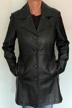 Leren dames jasje halflang - kleur Zwart, Kleding | Dames, Maat 38/40 (M), Zwart, Ophalen of Verzenden, Zo goed als nieuw