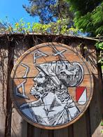 Uniek Ajax logo schildering op houten paneel, Ophalen, Nieuw, Ajax, Overige typen