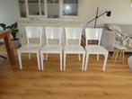 Eetkamerstoelen 4 stuks, Huis en Inrichting, Stoelen, Ophalen, Gebruikt, Wit, Vier