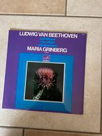 Beethoven,pianosonate nr.8 nr14 nr23 Maria Grinberg op piano, Ophalen of Verzenden, Zo goed als nieuw, Classicisme, 12 inch