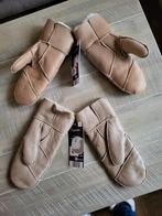 Leer met wollen handschoenen nieuw, Ophalen of Verzenden, Nieuw, Handschoenen