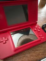 Rode Nintendo DS + 5 Spellen, Puzzel en Educatief, Gebruikt, 1 speler, Ophalen of Verzenden
