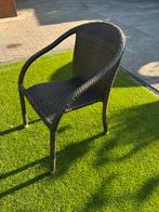 4 Lichtgewicht Stapelbare Stoelen, Huis en Inrichting, Stoelen, Ophalen, Kunststof, Gebruikt, Bruin