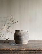 Oud Chinees potje kruikje met oren pot stoer sober landelijk