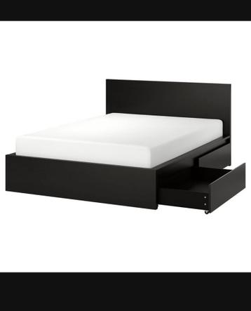 Ikea Malm Bedframe met Opbergbakken (Zonder Matras) - afbeelding 3