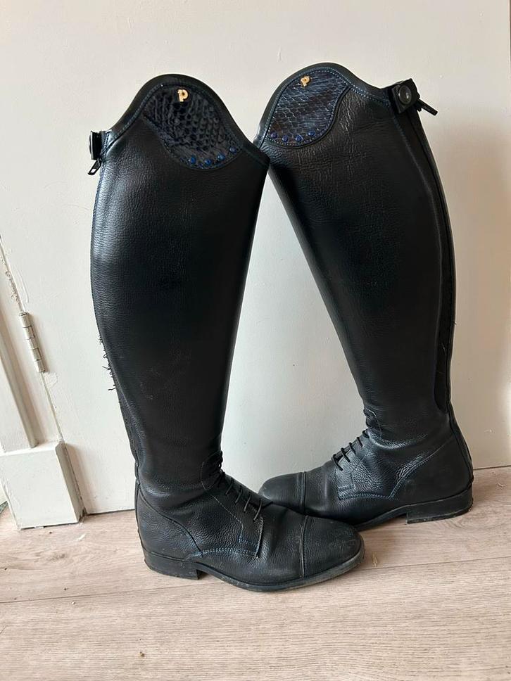 Petrie Luca Blauw Rijlaarzen Maat 38 met Rits, Dieren en Toebehoren, Paardrijkleding, Gebruikt, Dames, Schoeisel, Ophalen of Verzenden