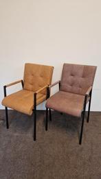 Set van 5 armstoelen bruin, Ophalen, Bruin, Nieuw, Leer
