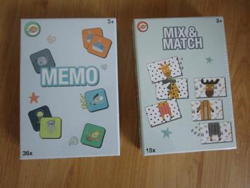 Twee Nieuwe spellen - Memo + Mix & Match beschikbaar voor biedingen