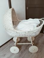 grote rotan wieg met matras vintage retro, Ophalen, Gebruikt, Wieg