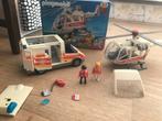 Playmobil ambulance auto en helicopter, Kinderen en Baby's, Speelgoed | Playmobil, Gebruikt, Los playmobil, Ophalen