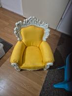 Luxe Mini Troon Stoel - Geel &, Huis en Inrichting, Fauteuils, Hout, Minder dan 50 cm, Gebruikt, Minder dan 75 cm