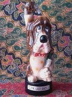 Vintage Engelse Woeful Willy decanter met muziekdoos 31 cm.
