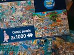 Jan van Haasteren 2x1000 st, Vakantiekriebels en Muziekwinke, Ophalen of Verzenden, Zo goed als nieuw