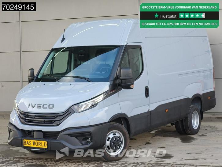 Iveco Daily 35C21 3.0L Automaat 210PK L2H2 Dubbellucht 2025-, Auto's, Bestelauto's, Bedrijf, Te koop, Achteruitrijcamera, Airconditioning
