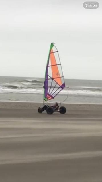 Blokart zeilwagen rvs op basis van Peter Lynn kart beschikbaar voor biedingen