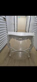 Barok tafel wit, Huis en Inrichting, Zo goed als nieuw, Minder dan 50 cm, Rechthoekig, 50 tot 100 cm