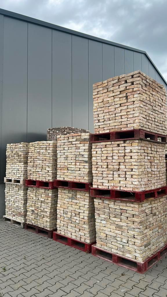 6500 stuks Friese geeltjes waalformaat, Doe-het-zelf en Verbouw, Metselstenen, Gebruikt, Bakstenen, Ophalen