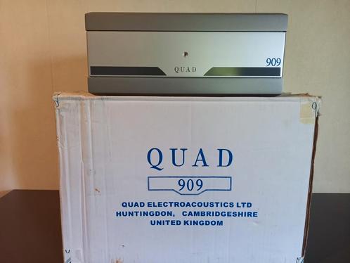 QUAD 909 POWER-AMP RINGKERNTRAFO 2 X 140 WATT 8 OHM BOXED, Audio, Tv en Foto, Versterkers en Receivers, Gebruikt, Stereo, 120 watt of meer