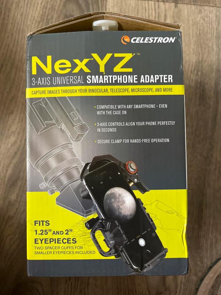 Celestron NexYZ Smartphone Adapter - Nieuw, Audio, Tv en Foto, Optische apparatuur | Telescopen, Nieuw, Onderdelen of Toebehoren