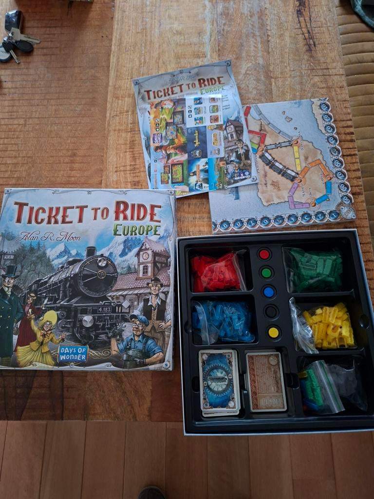 Ticket to Ride Europe - Als Nieuw!, Days of Wonder, Vijf spelers of meer, Ophalen of Verzenden, Zo goed als nieuw
