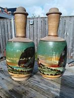 Vintage Vazen Set - Handgeschilderd, Ophalen