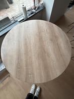 Ronde eettafel met metalen poten, Huis en Inrichting, Tafels | Eettafels, Gebruikt, 100 tot 150 cm, Rond, Ophalen of Verzenden