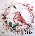 Servetten decoupage/bullet journal – vogel C630, Verzenden, Nieuw, Materiaal