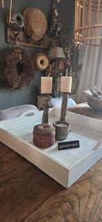 Groot wit dienblad, Huis en Inrichting, Woonaccessoires | Dienbladen, Ophalen of Verzenden, Zo goed als nieuw, Vierkant, Hout