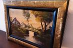 Olieverf Schilderij met Bruggetje - ca. 40cm, Ophalen of Verzenden