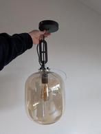 Rookglas hanglamp, Ophalen of Verzenden, Zo goed als nieuw, E27 (groot)